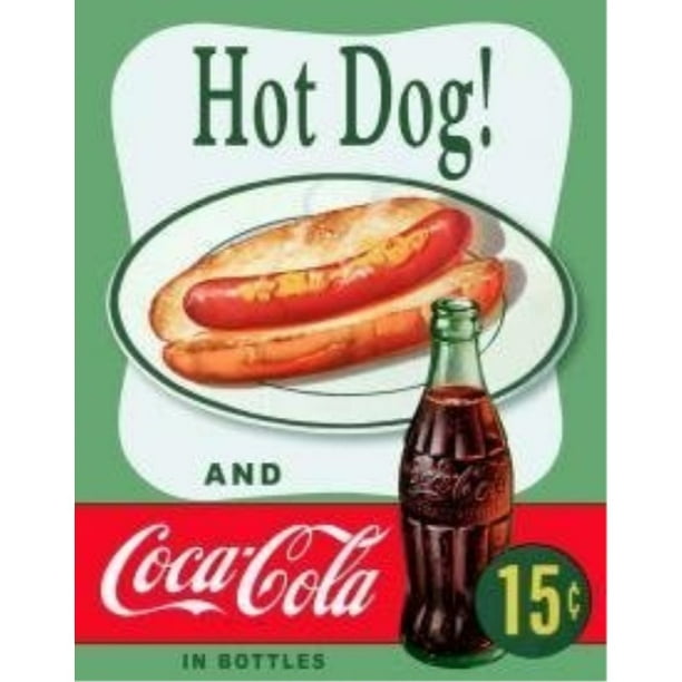 Coca Cola Coke 5 Cent Bottle Advertising Vintage Retro Wall Decor Metal Tin Sign